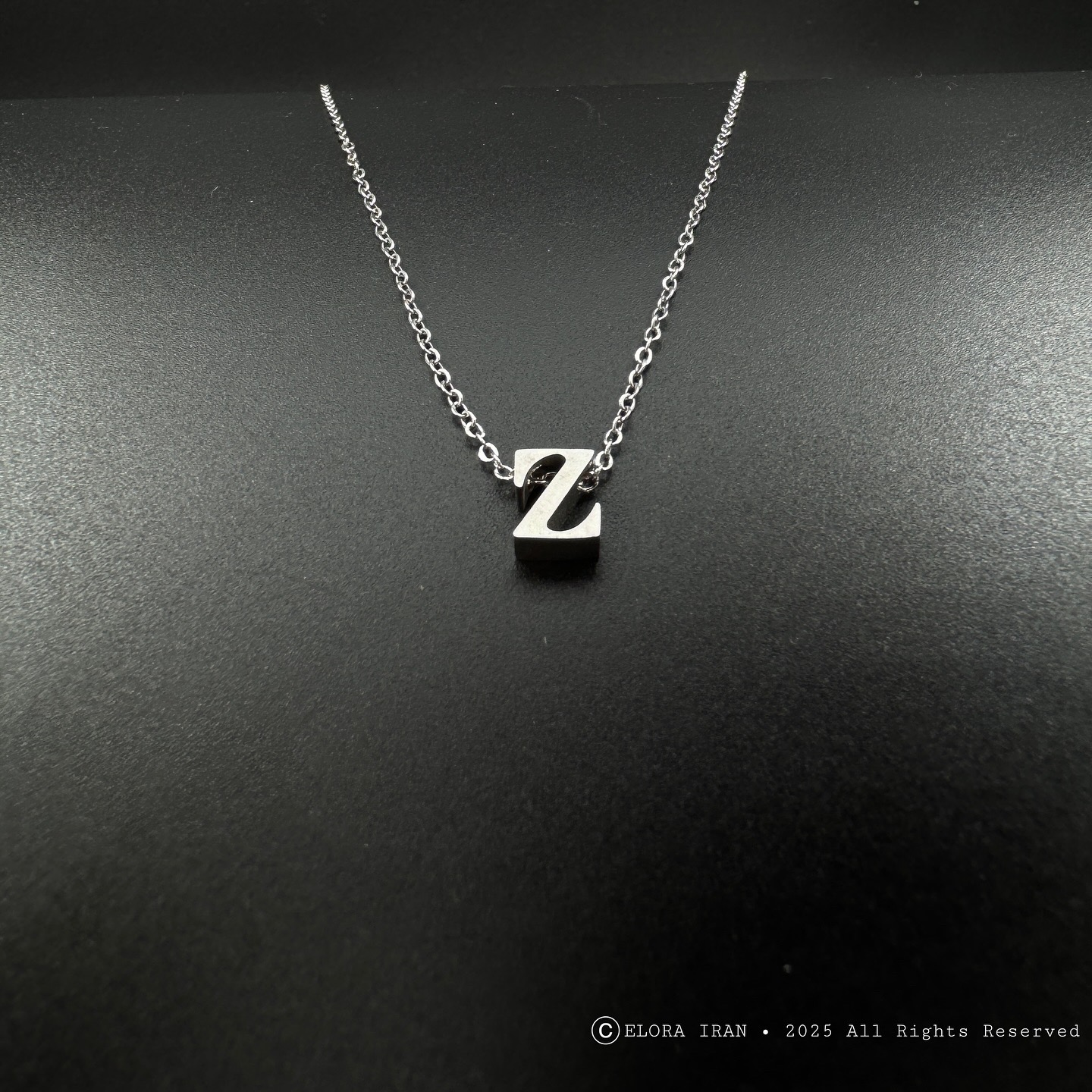 گردنبد حروف Z نقره ایی